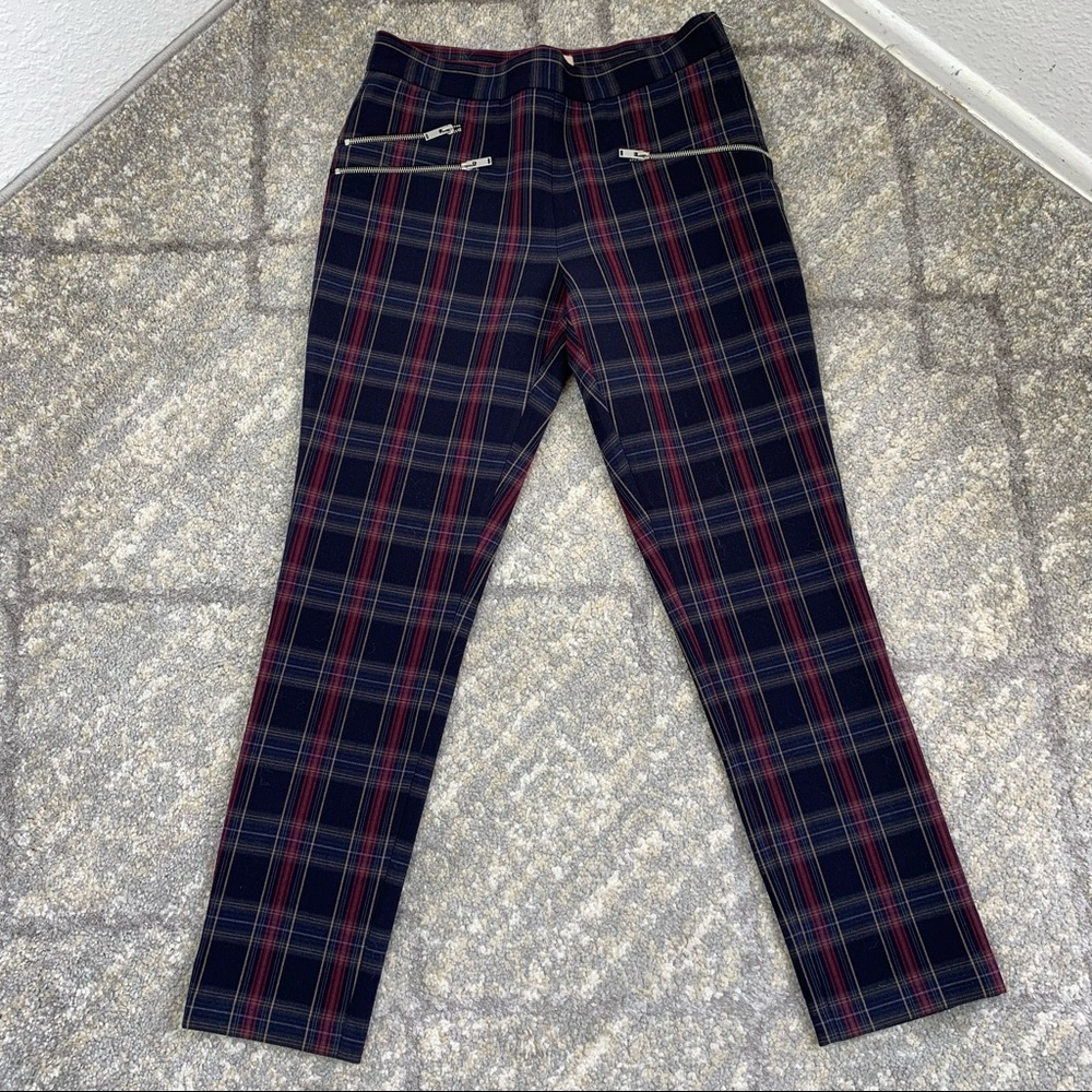 Philosophy Navy dark academia Tartan Plaid pants 6